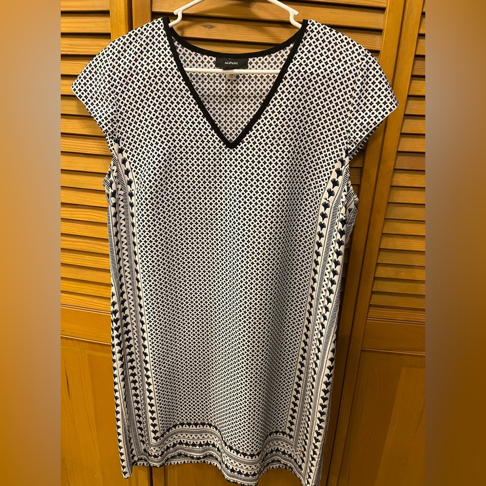 Blue and Gray Dress